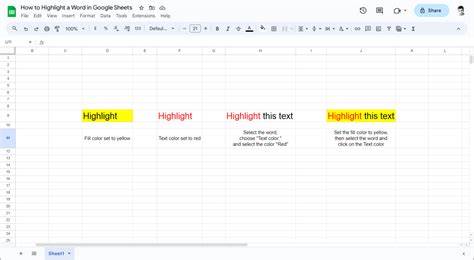 how to highlight same words in google sheets