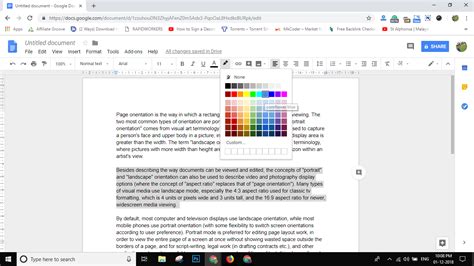 how to highlight text in docs using phone