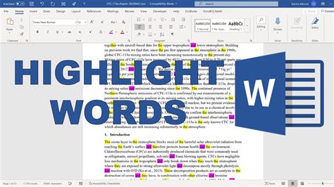 How To Highlight The Same Word In Word