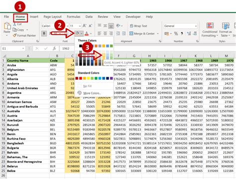 how to highlight two different cells in excel