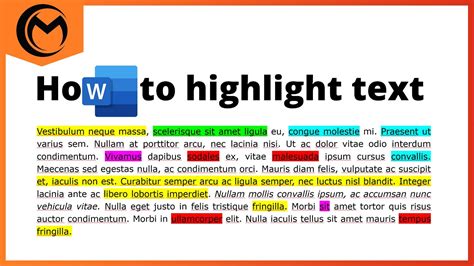 how to highlight with control
