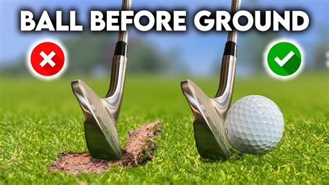 how to hit golf ball first