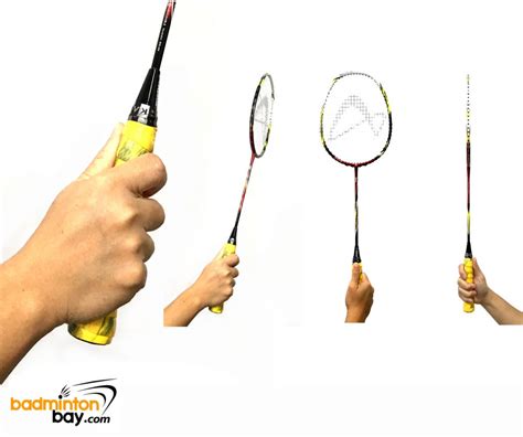 how to hold badminton racket