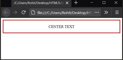 How To Horizontally Center An Image In Html
