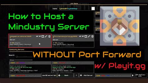 how to host a mindustry server