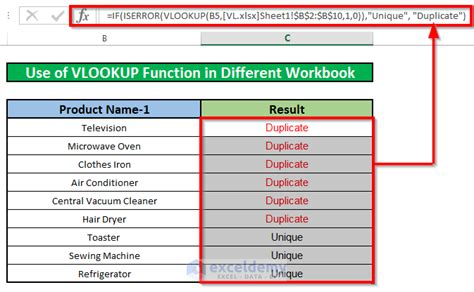 how to identify duplicates in excel using vlookup