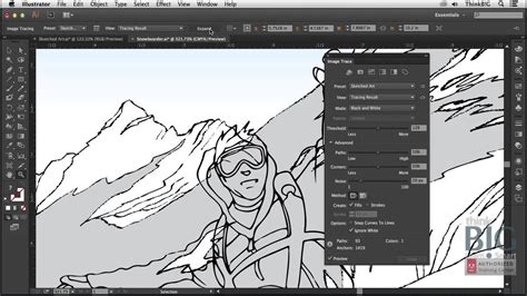 how to image trace a sketch in illustrator