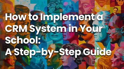 A step-by-step visual roadmap illustrating how to implement a new CRM system guide, showing phases like Planning, Data Migration, Training, and Launch.