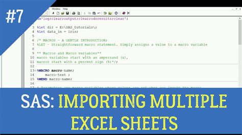 how to import all sheets in excel into sas