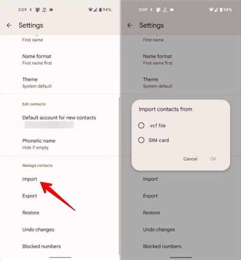 how to import contacts from gmail