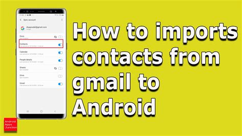 how to import contacts from gmail in android