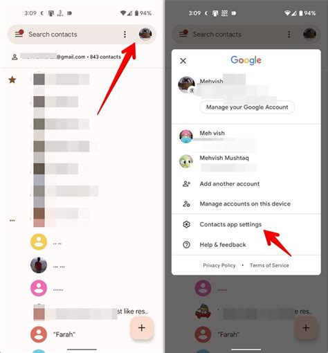 how to import contacts from gmail in oneplus