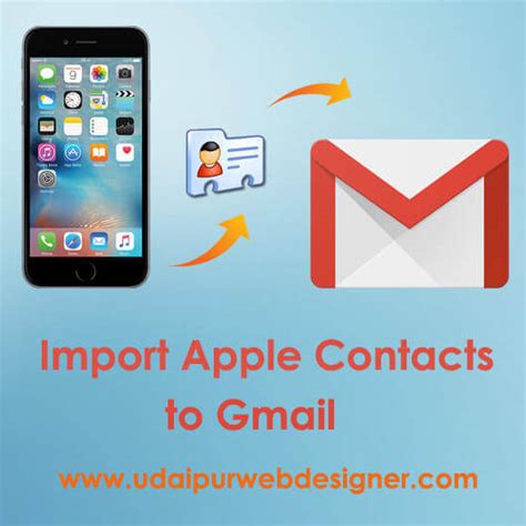how to import contacts from gmail to apple phone