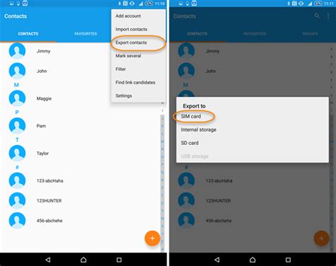 how to import contacts from gmail to sim card in android