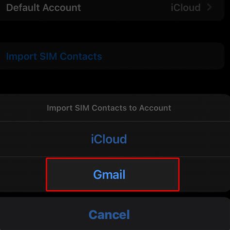 how to import contacts from sim to gmail