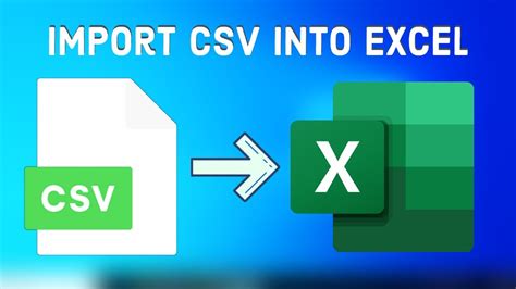 how to import csv file into excel