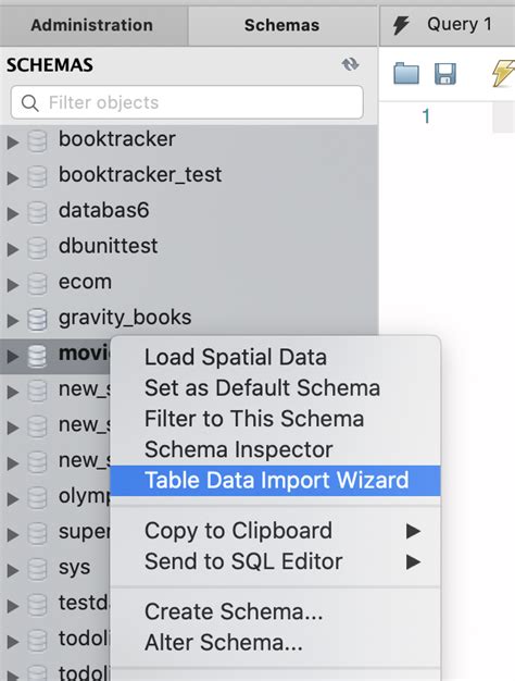 how to import csv in mysql workbench