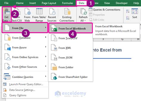 how to import data from another spreadsheet in excel
