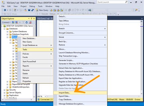 how to import data from excel to sql server table