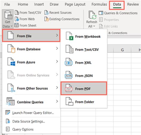 how to import data from pdf to excel in excel 2010