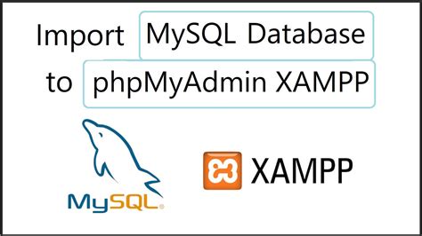 how to import database in mysql xampp