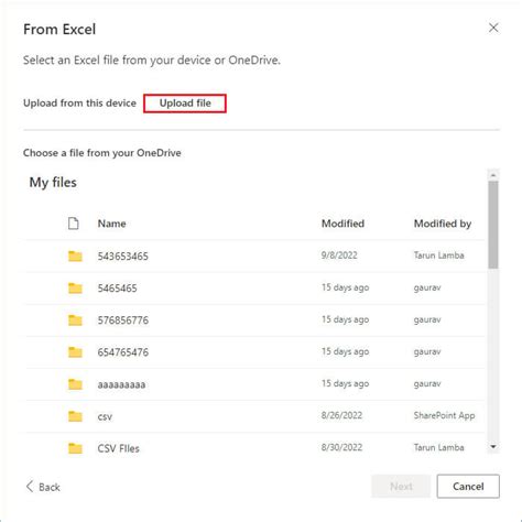 how to import excel file to microsoft list