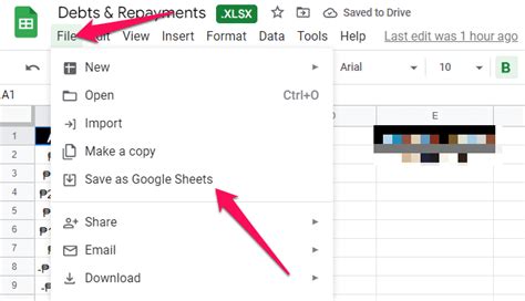 how to import excel to google docs