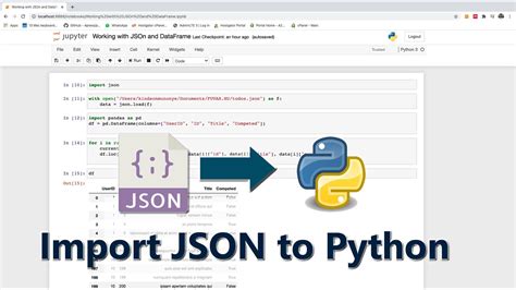 how to import json file in python jupyter notebook