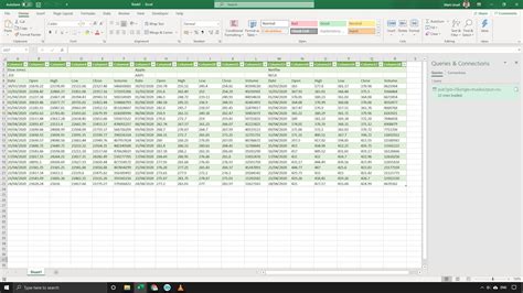 how to import live data from excel to google sheets