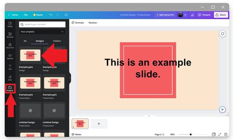 how to import microsoft ppt to canva