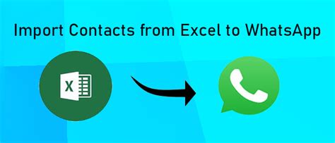 how to import numbers from excel to whatsapp