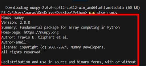 how to import numpy in vscode python