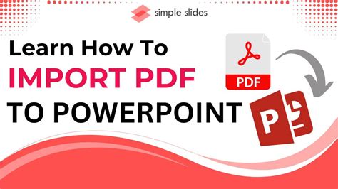 how to import pdf file in ppt