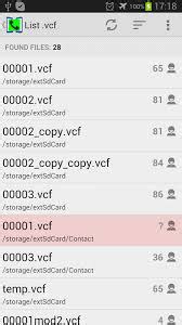 how to import vcf file in android