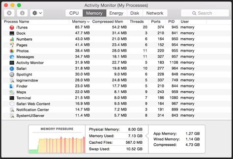 how to improve application memory on mac