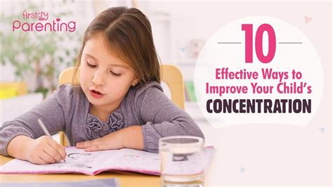 how to improve child concentration in study