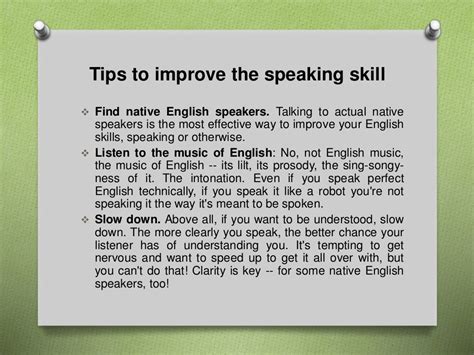 how to improve speaking skills slideshare
