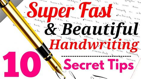 how to improve your handwriting fast