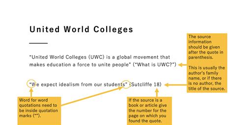 how to include in text citations in powerpoint