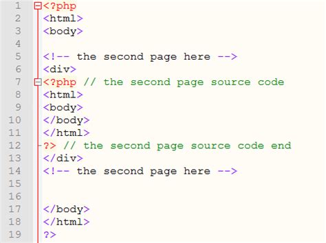 how to include php code in html page