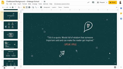 how to include slide numbers in google slides