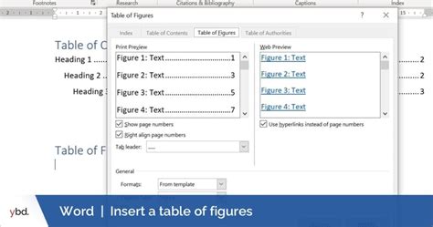 How To Include Table Of Figures In Word