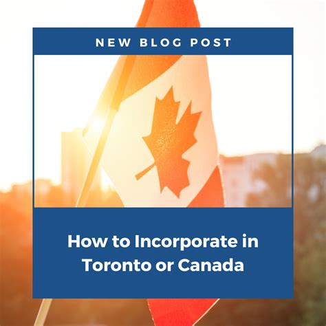 how to incorporate in ontario