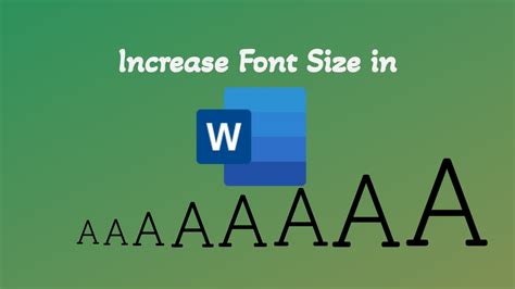 how to increase font size in word using keyboard