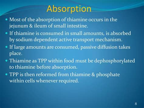 How To Increase Thiamine Absorption