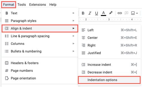 how to indent first line in google docs mobile