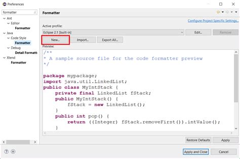 how to indent java code in eclipse