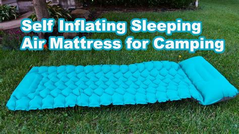 How To Inflate A Woods Self Inflating Mattress