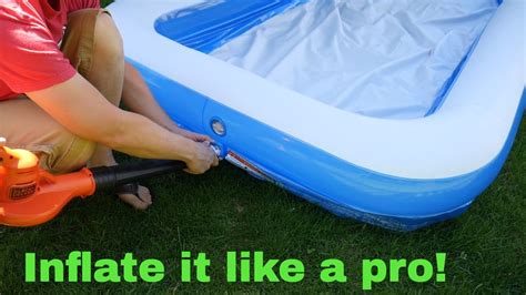 How To Inflate Pool