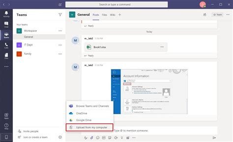 How To Insert A File In Teams Chat